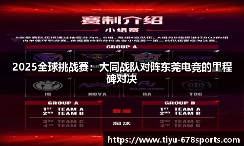 2025全球挑战赛：大同战队对阵东莞电竞的里程碑对决